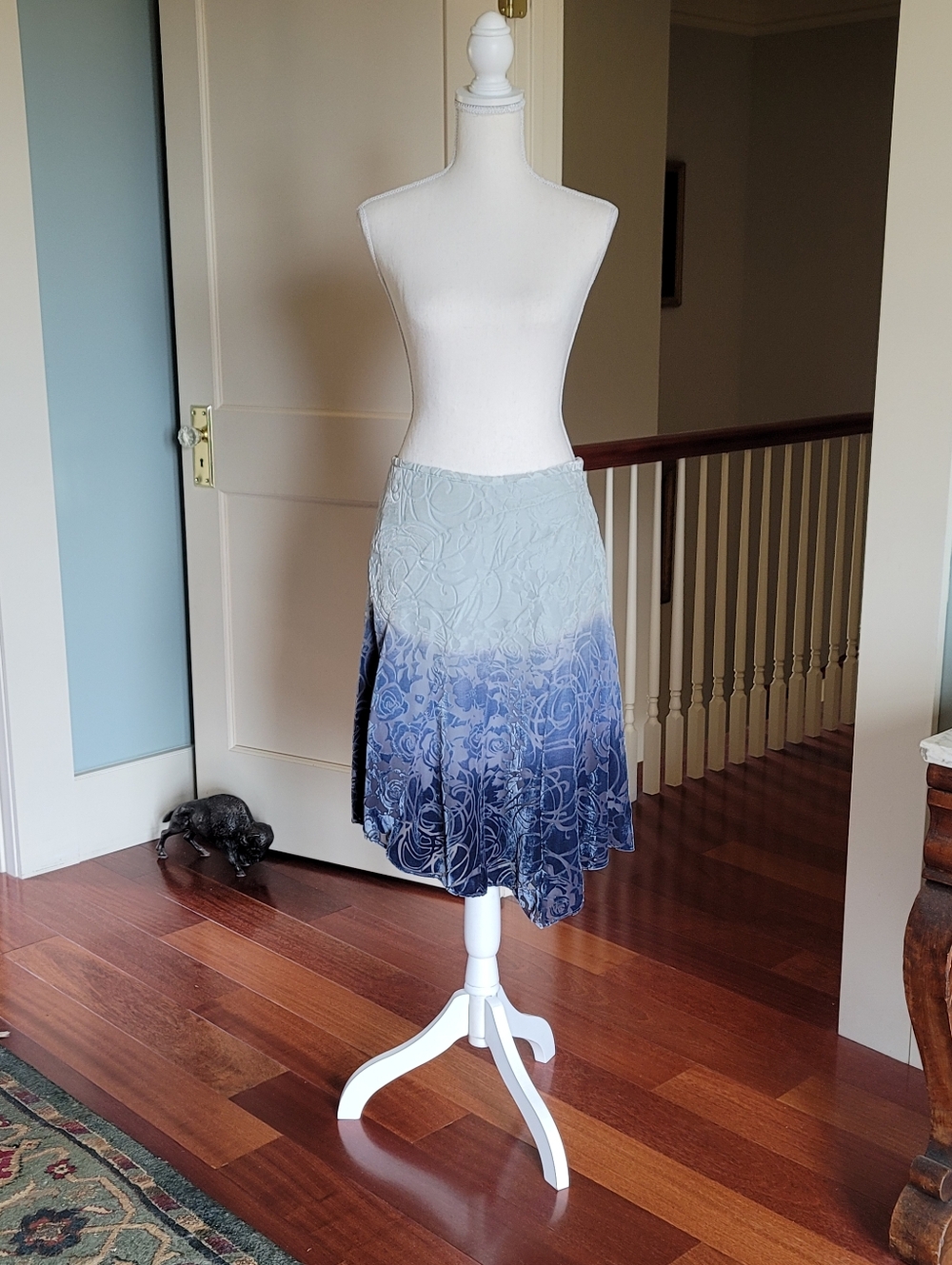 Arden B cut velvet asymmetrical skirt women’s 4